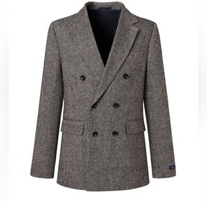 Hayward TWEED Men's Double-Breasted Grey/brown Blazer